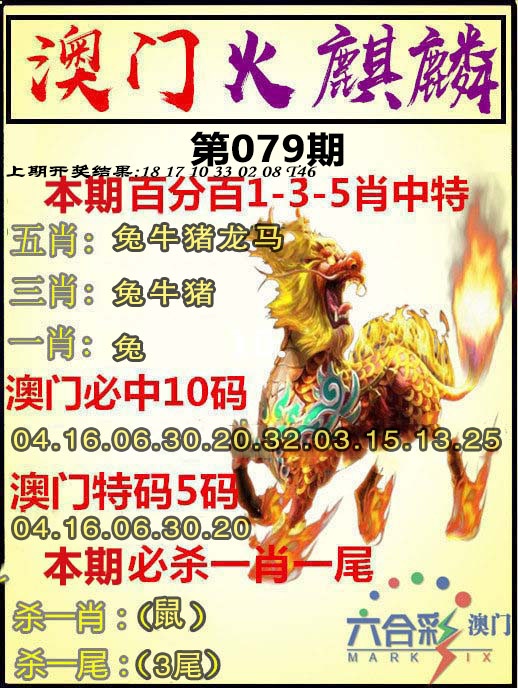 079期火麒麟[图]